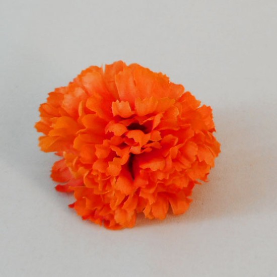 Short Stem Carnation Orange 9cm Artificial Flowers